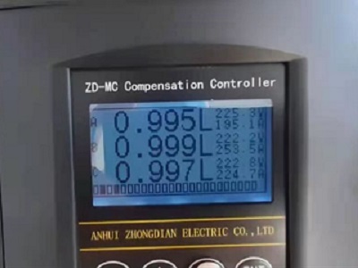 power factor after compensation
