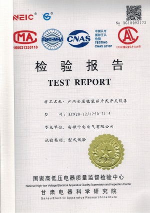 KYN8-12 Type test report